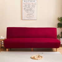 Sofa Bed Cover – Plain Stretch – Bordeaux