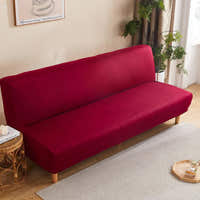 Sofa Bed Cover – Plain Stretch – Bordeaux