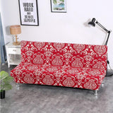 Sofa Bed Cover – Damask Print – Bordeaux