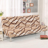Sofa Bed Cover – Wave Print – Bouclé Sand