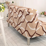 Sofa Bed Cover – Wave Print – Bouclé Sand