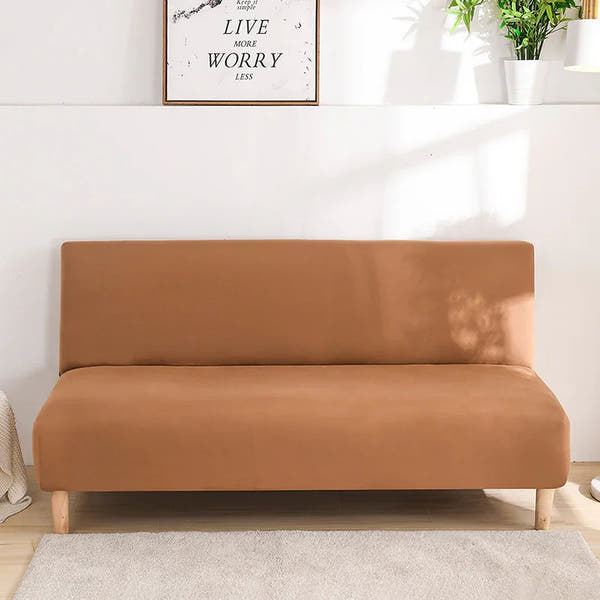 Sofa Bed Cover – Plain Stretch – Caramel