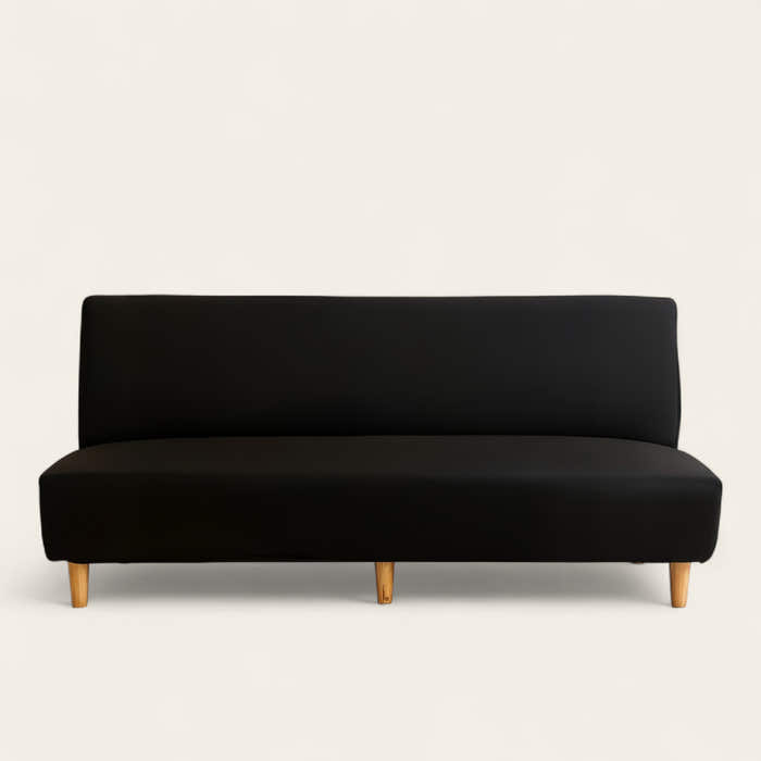Sofa Bed Cover – Plain Stretch – Ink Black