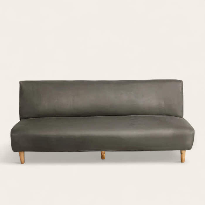 Sofa Bed Cover – Plain Stretch – Olive Stone