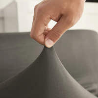 Sofa Bed Cover – Plain Stretch – Olive Stone