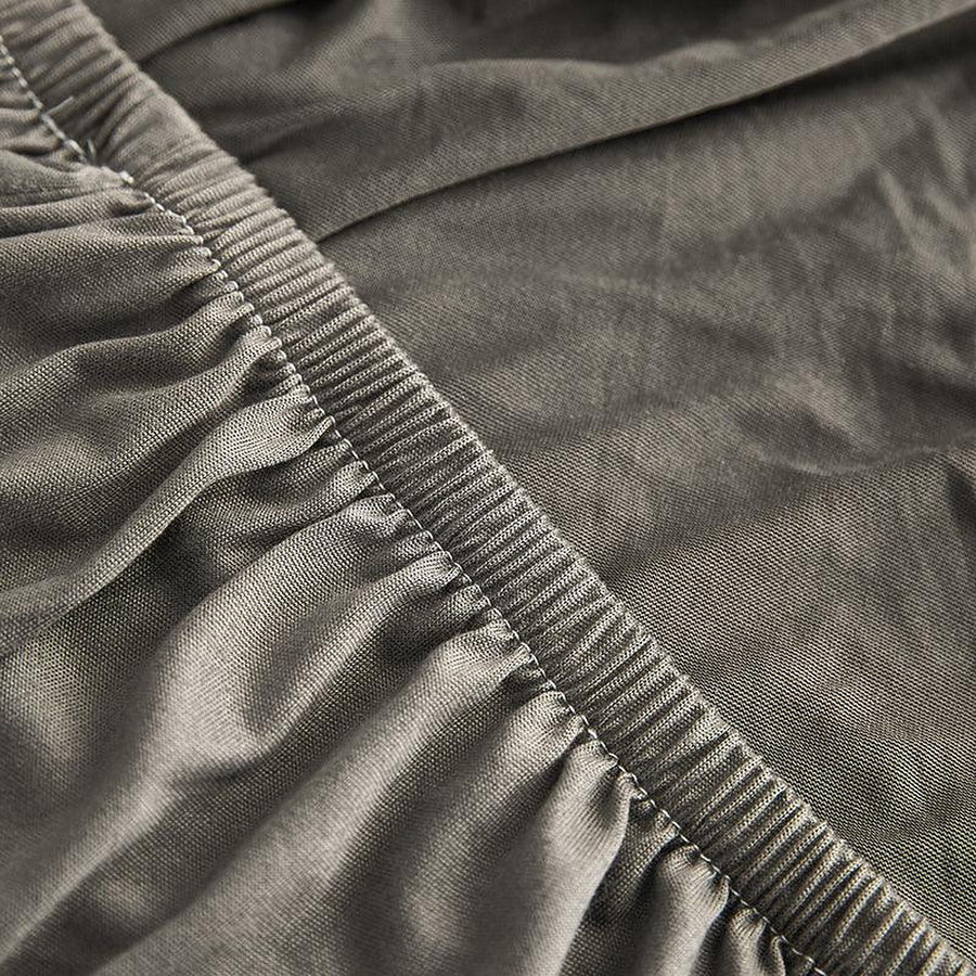 Sofa Bed Cover – Plain Stretch – Olive Stone