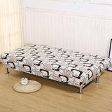 Sofa Bed Cover – Retro Mod Print – Bouclé Sand