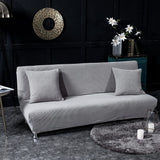 Sofa Bed Cover – Velvet Plush – Pearl Grey