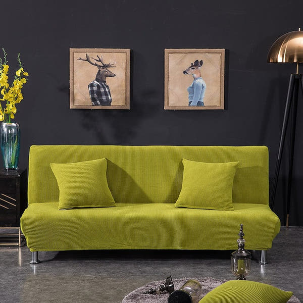 Sofa Bed Cover – Velvet Plush – Lime Mist