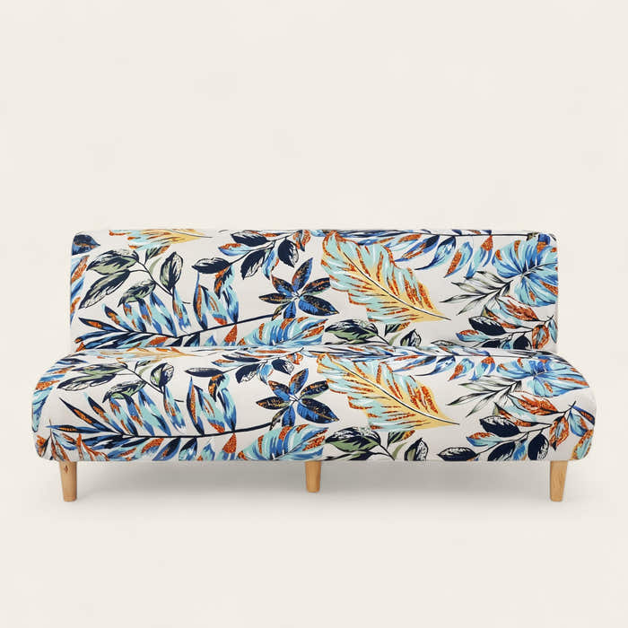 Sofa Bed Cover – Tropical Botanical – Sage Mist