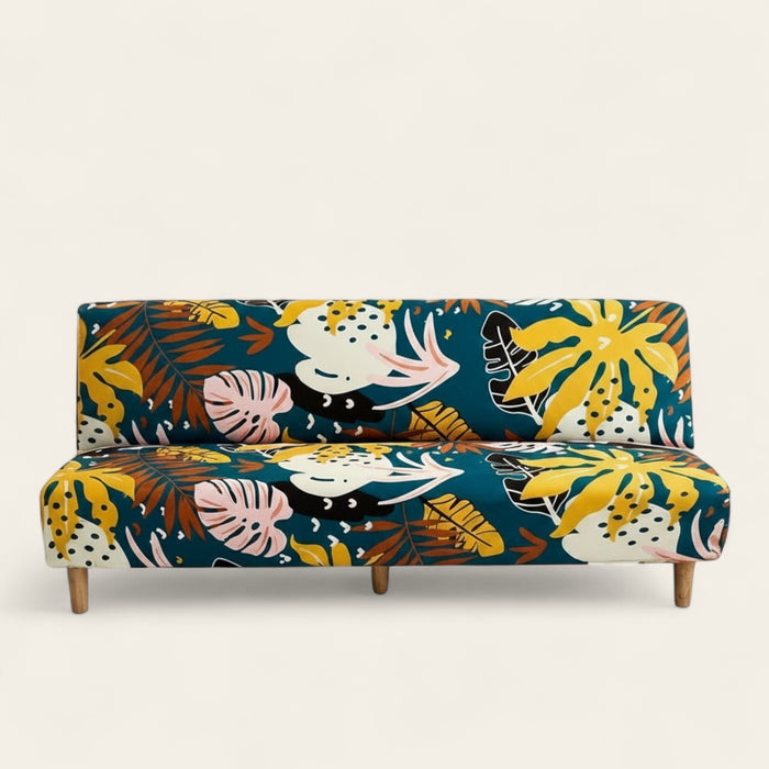 Sofa Bed Cover – Tropical Monstera – Forest
