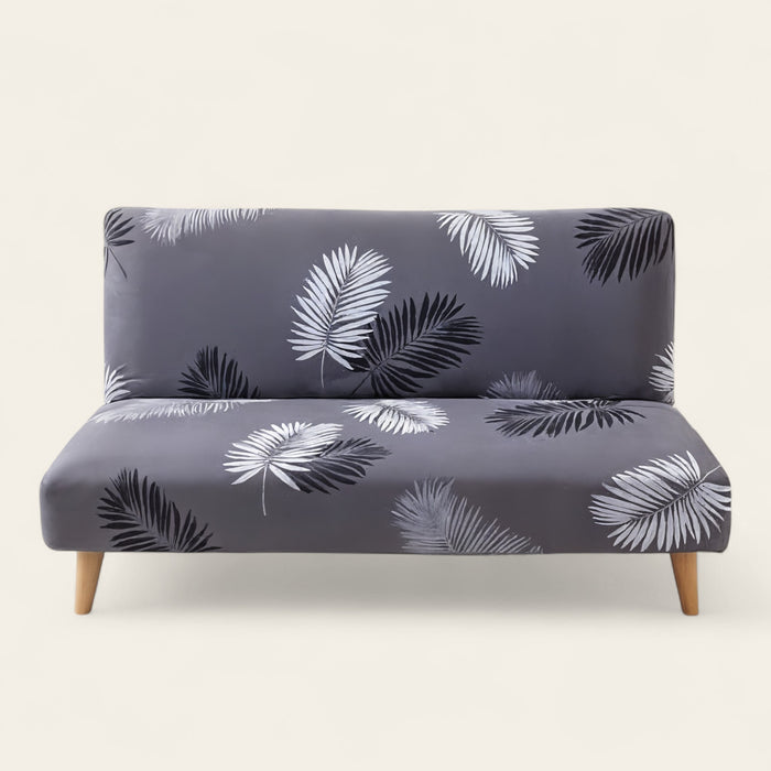 Sofa Bed Cover – Tropical Palm – Charcoal