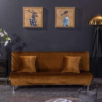 Sofa Bed Cover – Velvet Plush – Espresso