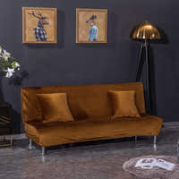 Sofa Bed Cover – Velvet Plush – Espresso