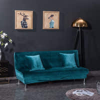 Sofa Bed Cover – Velvet Crushed – Teal