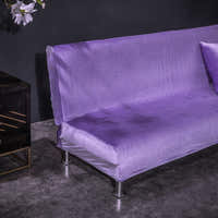 Sofa Bed Cover – Velvet Plush – Plum