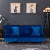 Sofa Bed Cover – Velvet Plush – Cobalt