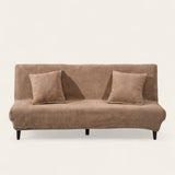 Sofa Bed Cover – Velvet Plush – Bouclé Sand