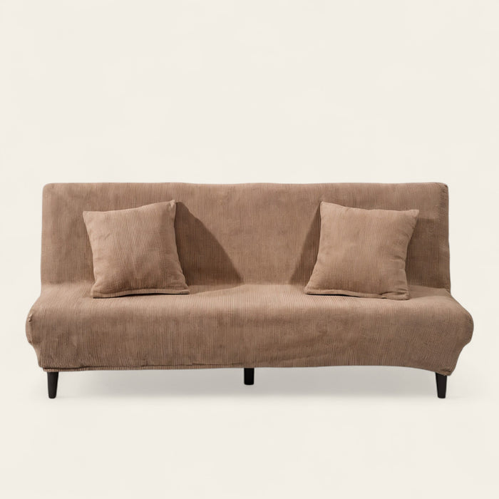 Sofa Bed Cover – Velvet Plush – Bouclé Sand