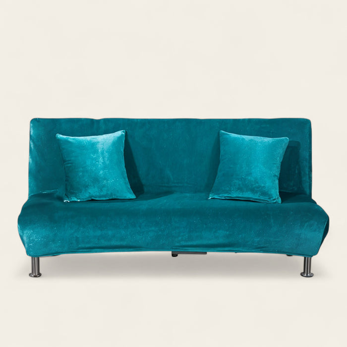 Sofa Bed Cover – Velvet Plush Bright – Teal