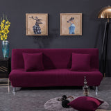 Sofa Bed Cover – Velvet Plush – Burgundy