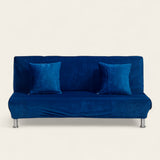 Sofa Bed Cover – Velvet Plush – Cobalt