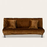 Sofa Bed Cover – Velvet Plush – Espresso