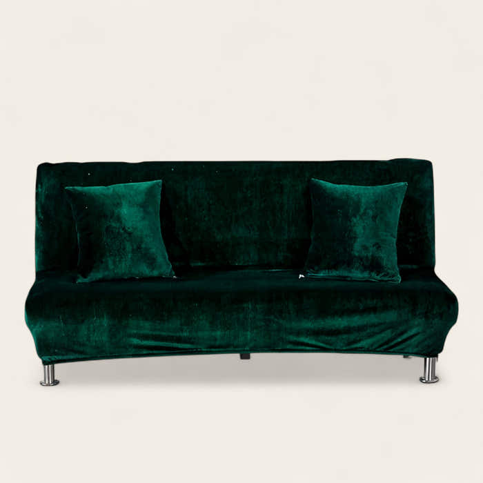 Sofa Bed Cover – Velvet Plush – Forest