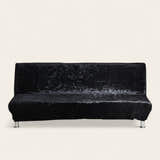 Sofa Bed Cover – Velvet Plush – Ink Black