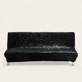 Sofa Bed Cover – Velvet Plush – Ink Black