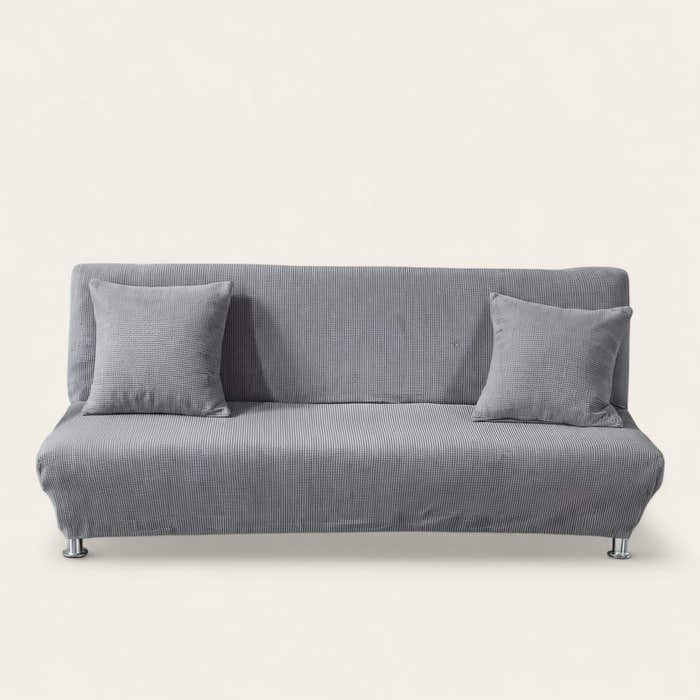 Sofa Bed Cover – Velvet Plush – Pearl Grey