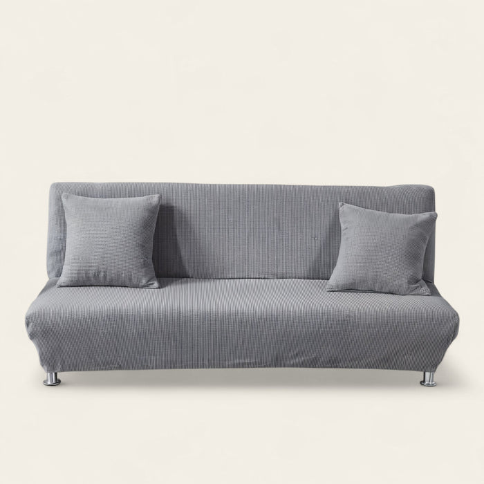 Sofa Bed Cover – Velvet Plush – Pearl Grey