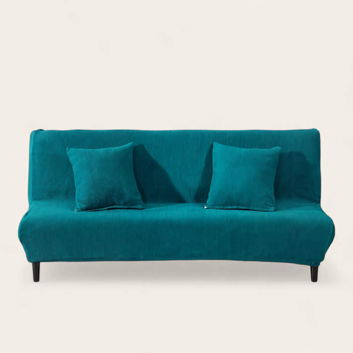 Sofa Bed Cover – Velvet Plush – Teal