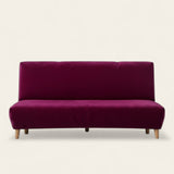 Sofa Bed Cover – Velvet Plush – Wine