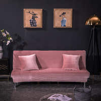 Sofa Bed Cover – Velvet Plush – Soft Blush