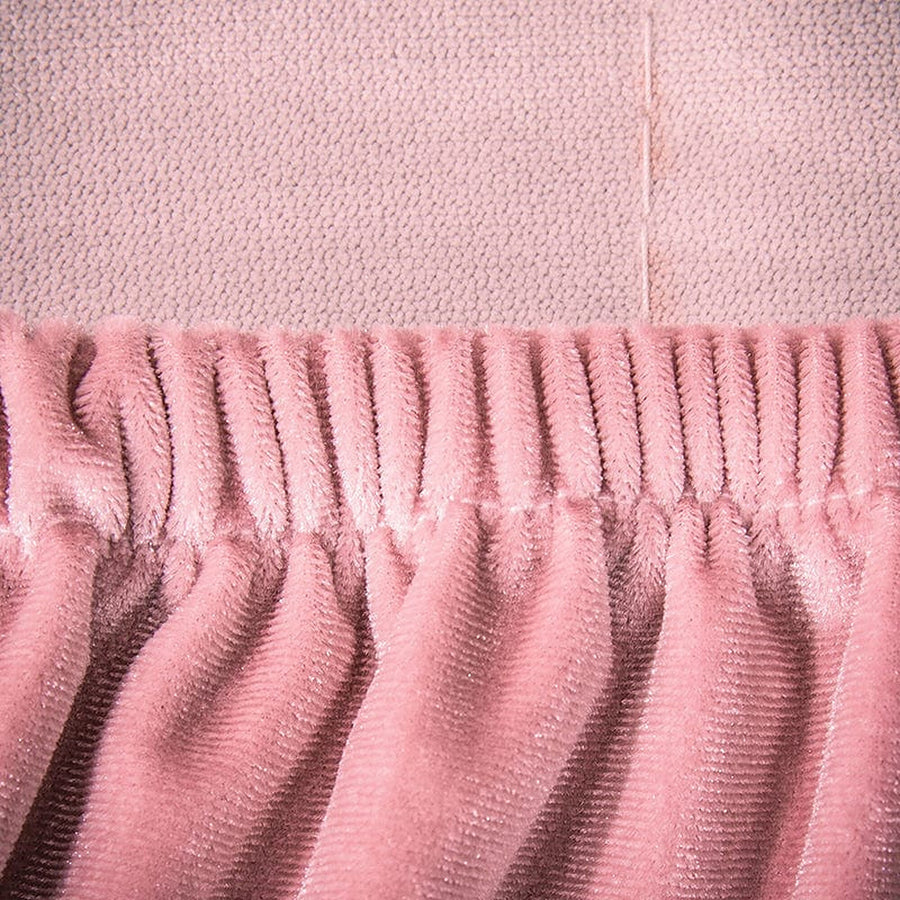 Sofa Bed Cover – Velvet Plush – Soft Blush