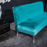 Sofa Bed Cover – Velvet Plush Bright – Teal