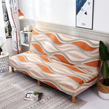 Sofa Bed Cover – Wave Stripe – Coral