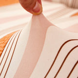 Sofa Bed Cover – Wave Stripe – Coral