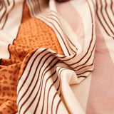 Sofa Bed Cover – Wave Stripe – Coral
