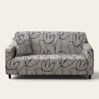 Sofa Cover – Abstract Lines – Pearl Grey
