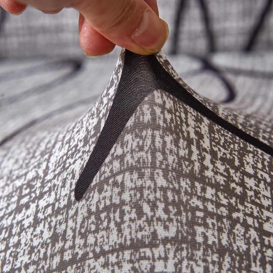 Sofa Cover – Abstract Lines – Pearl Grey