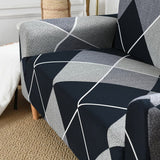 Sofa Cover – Argyle Diamond – Charcoal