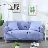 Sofa Cover – Bird Print – Lavender Mist