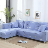 Sofa Cover – Bird Print – Lavender Mist