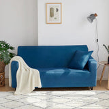 Sofa Cover – Plain Stretch – Stormy Blue