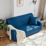 Sofa Cover – Plain Stretch – Stormy Blue