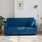 Sofa Cover – Plain Stretch – Stormy Blue