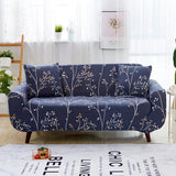 Sofa Cover – Botanical Branch – Midnight Navy