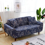 Sofa Cover – Botanical Branch – Midnight Navy